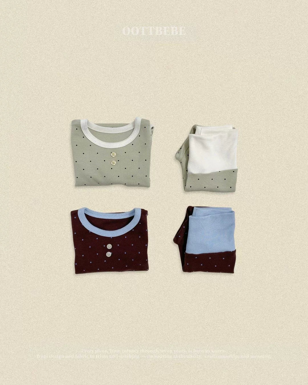 OOTTBEBE Dot Baby Set｜ドットベビーセット