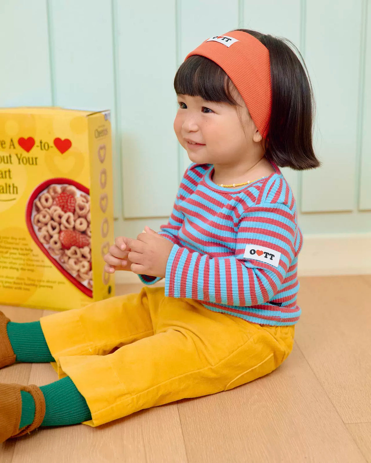 OOTTBEBE Stripe Long Sleeve Tee｜ストライプロングスリーブTシャツ