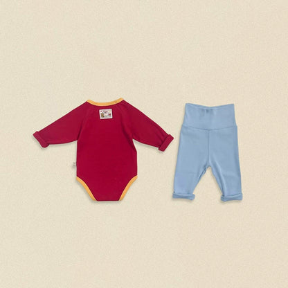 OOTTBEBE Color Block Baby Romper｜カラーブロックベビーロンパース