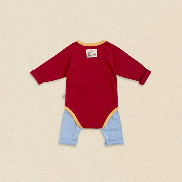 OOTTBEBE Color Block Baby Romper｜カラーブロックベビーロンパース