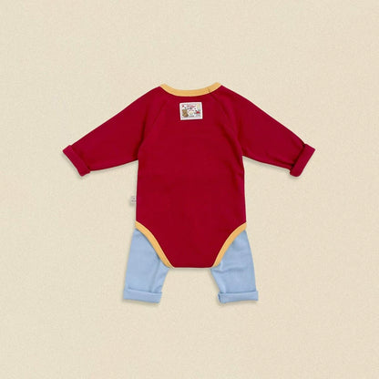 OOTTBEBE Color Block Baby Romper｜カラーブロックベビーロンパース