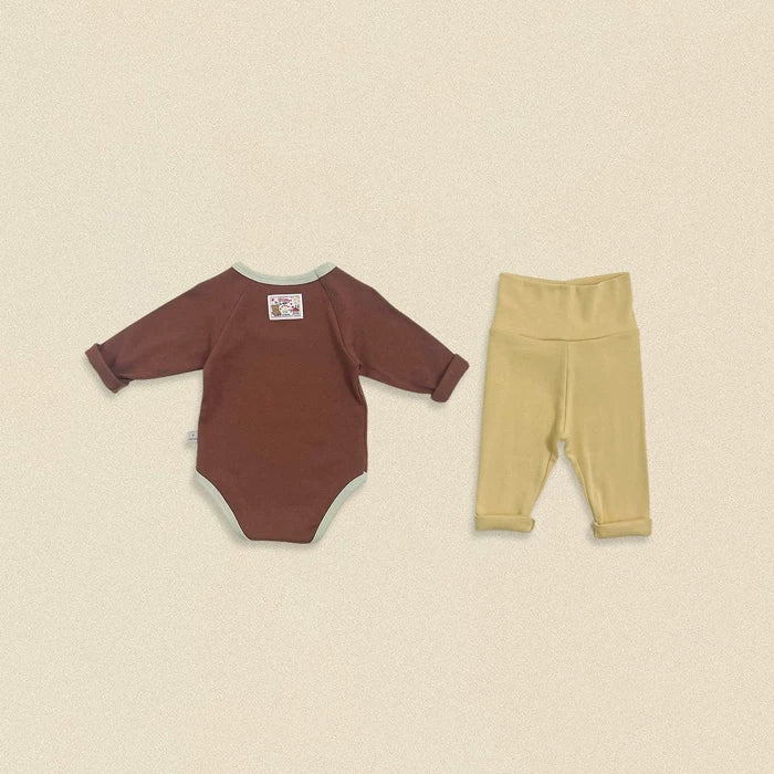 OOTTBEBE Color Block Baby Romper｜カラーブロックベビーロンパース