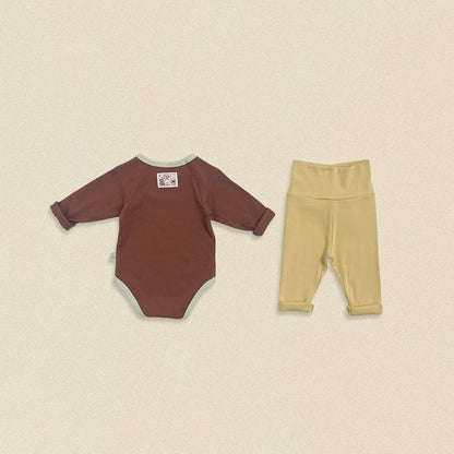 OOTTBEBE Color Block Baby Romper｜カラーブロックベビーロンパース