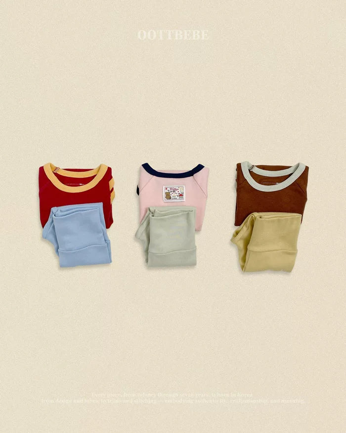 OOTTBEBE Color Block Baby Romper｜カラーブロックベビーロンパース