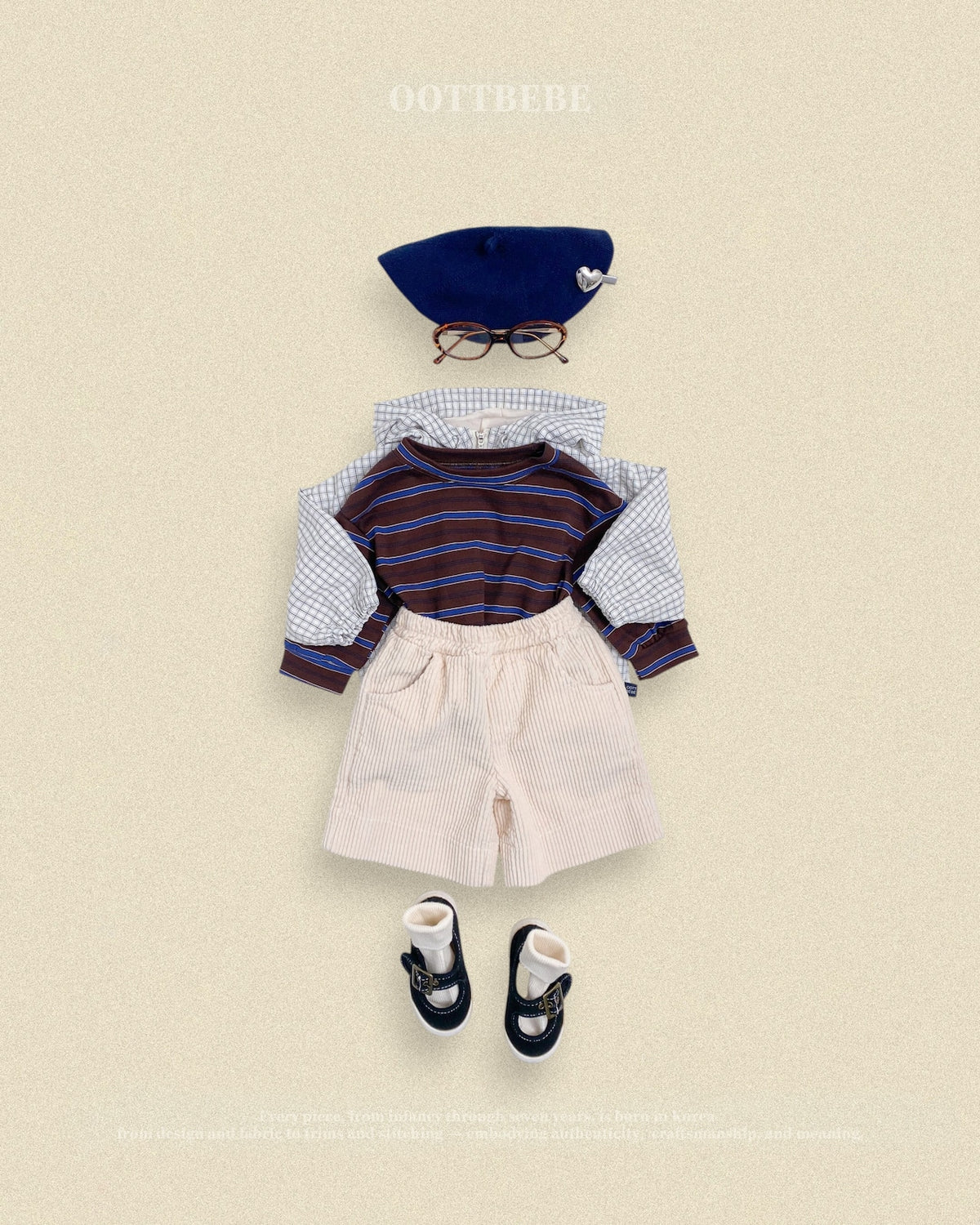 OOTTBEBE Corduroy Half Pants｜コーデュロイハーフパンツ