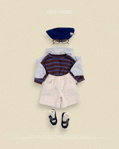 OOTTBEBE Corduroy Half Pants｜コーデュロイハーフパンツ