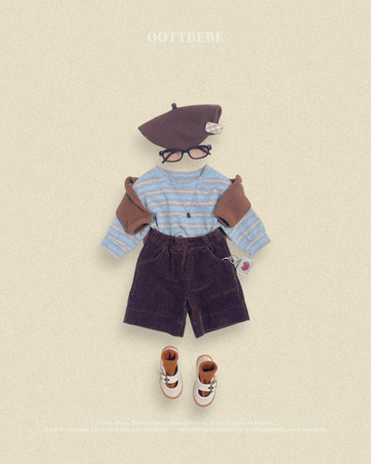 OOTTBEBE Corduroy Half Pants｜コーデュロイハーフパンツ