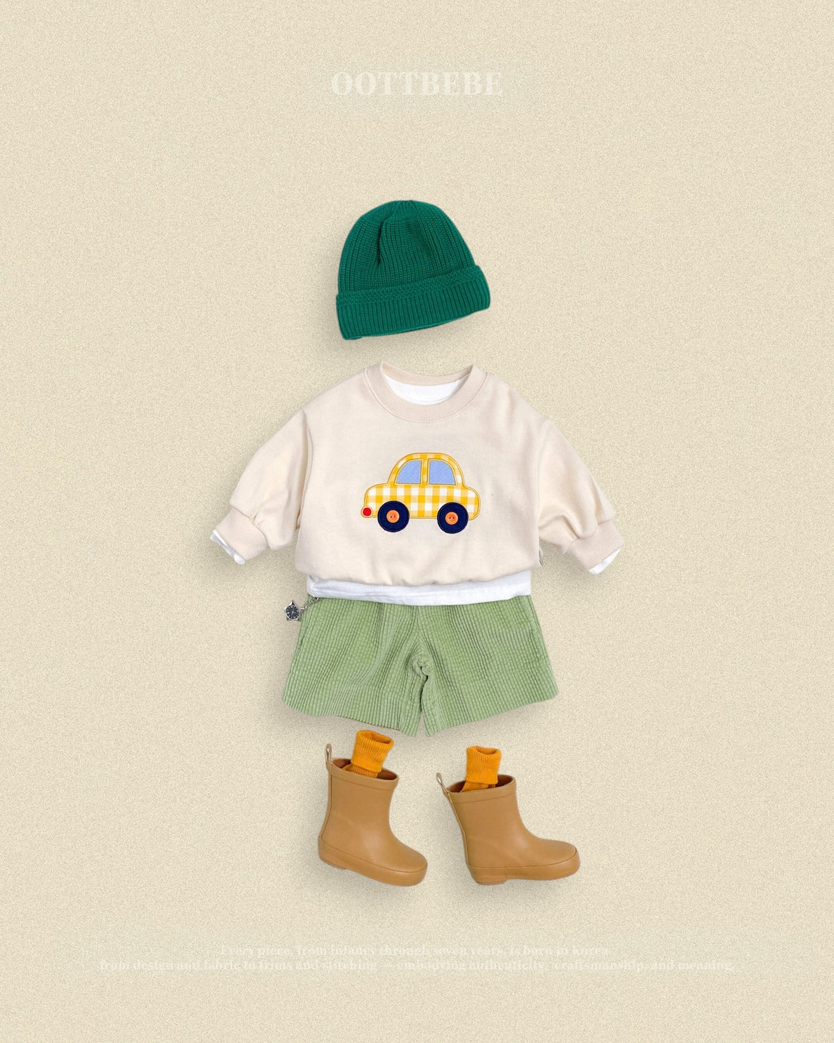 OOTTBEBE Corduroy Half Pants｜コーデュロイハーフパンツ