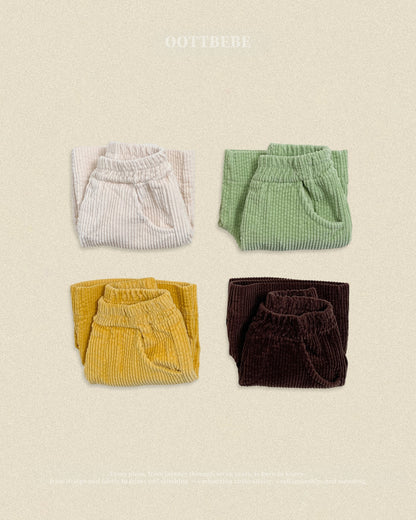 OOTTBEBE Corduroy Half Pants｜コーデュロイハーフパンツ