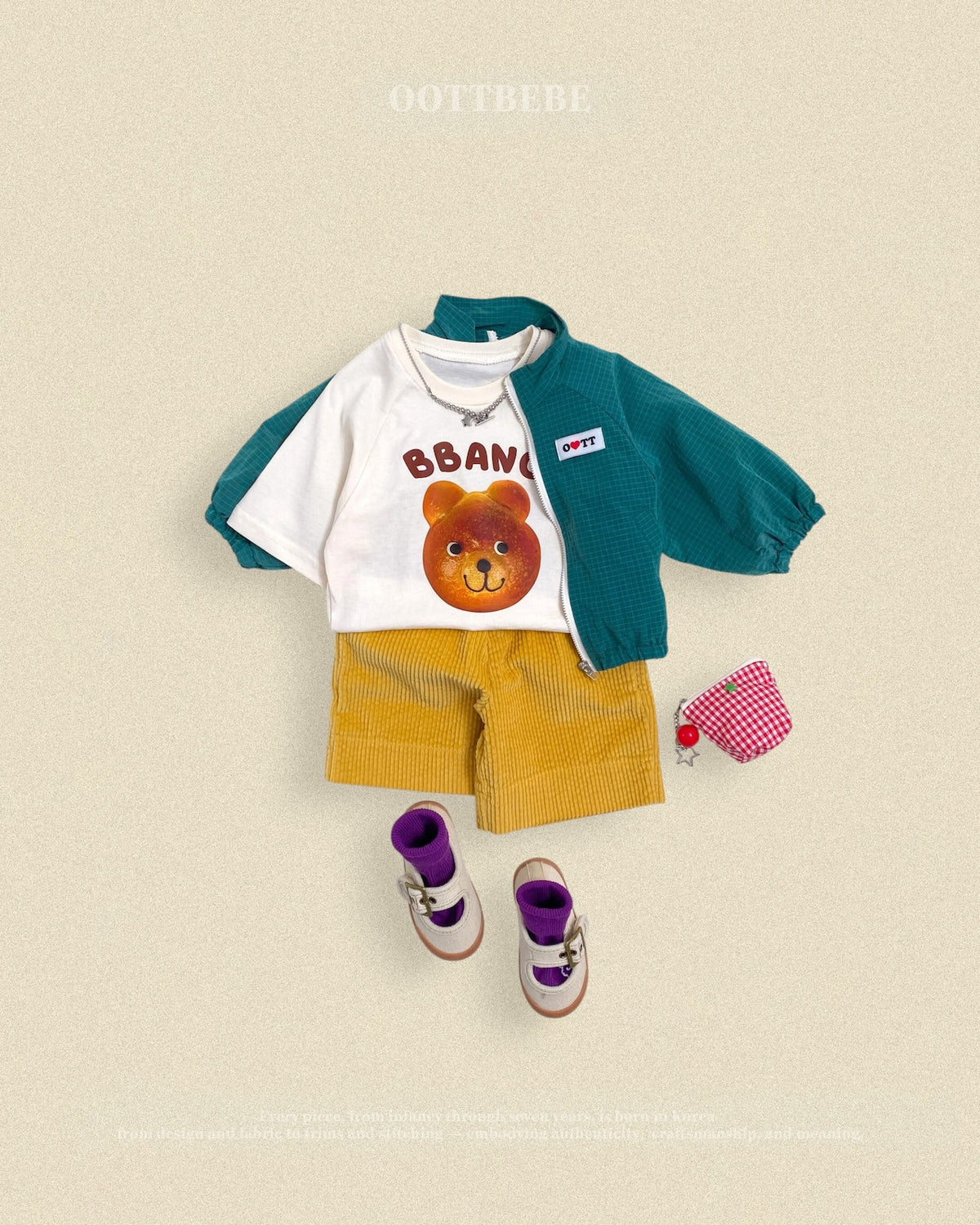 OOTTBEBE Corduroy Half Pants｜コーデュロイハーフパンツ
