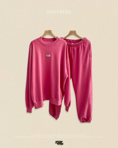 OOTTBEBE Family Logo Sweat Set｜親子ロゴスウェットセットアップ