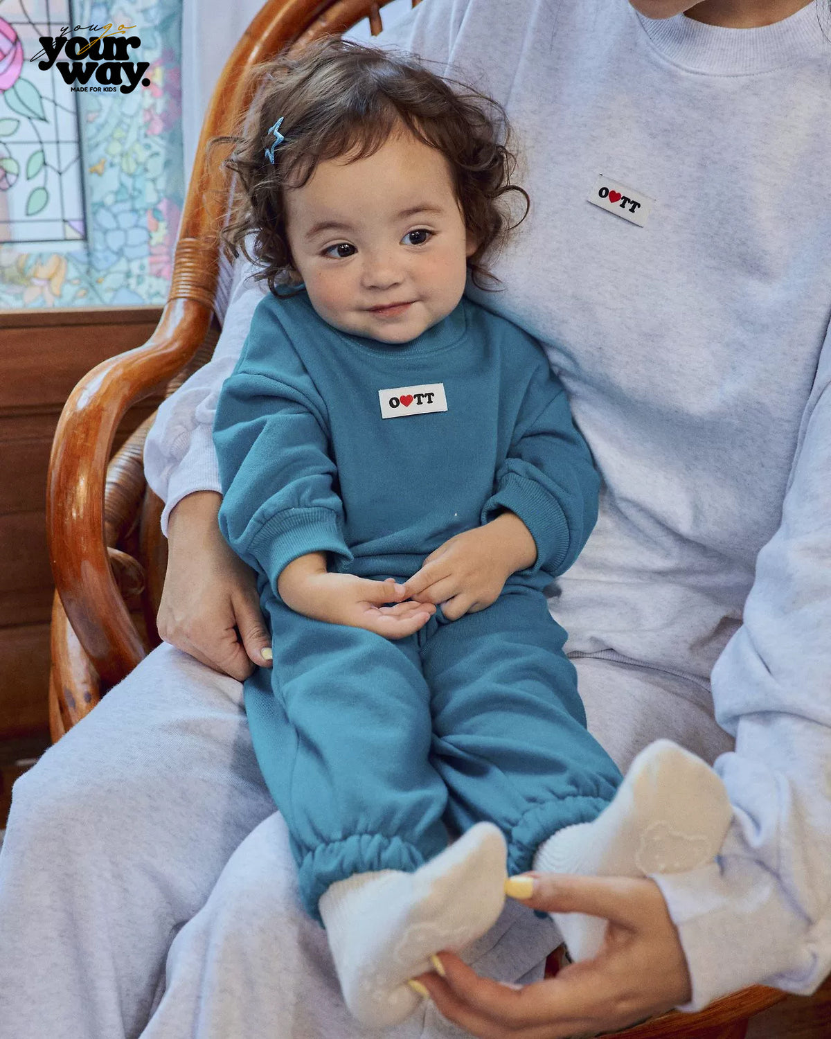 OOTTBEBE Family Logo Sweat Set｜親子ロゴスウェットセットアップ