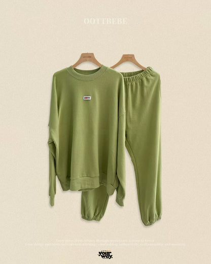 OOTTBEBE Family Logo Sweat Set｜親子ロゴスウェットセットアップ