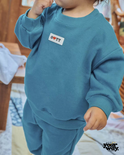 OOTTBEBE Family Logo Sweat Set｜親子ロゴスウェットセットアップ