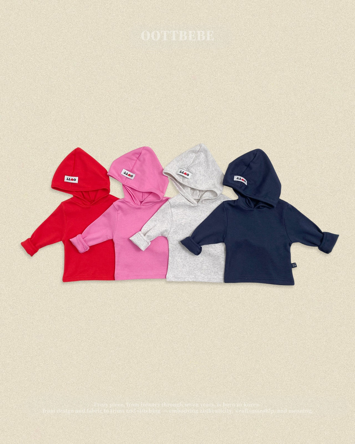 OOTTBEBE Logo Hooded Tee｜ロゴフーデッドTシャツ