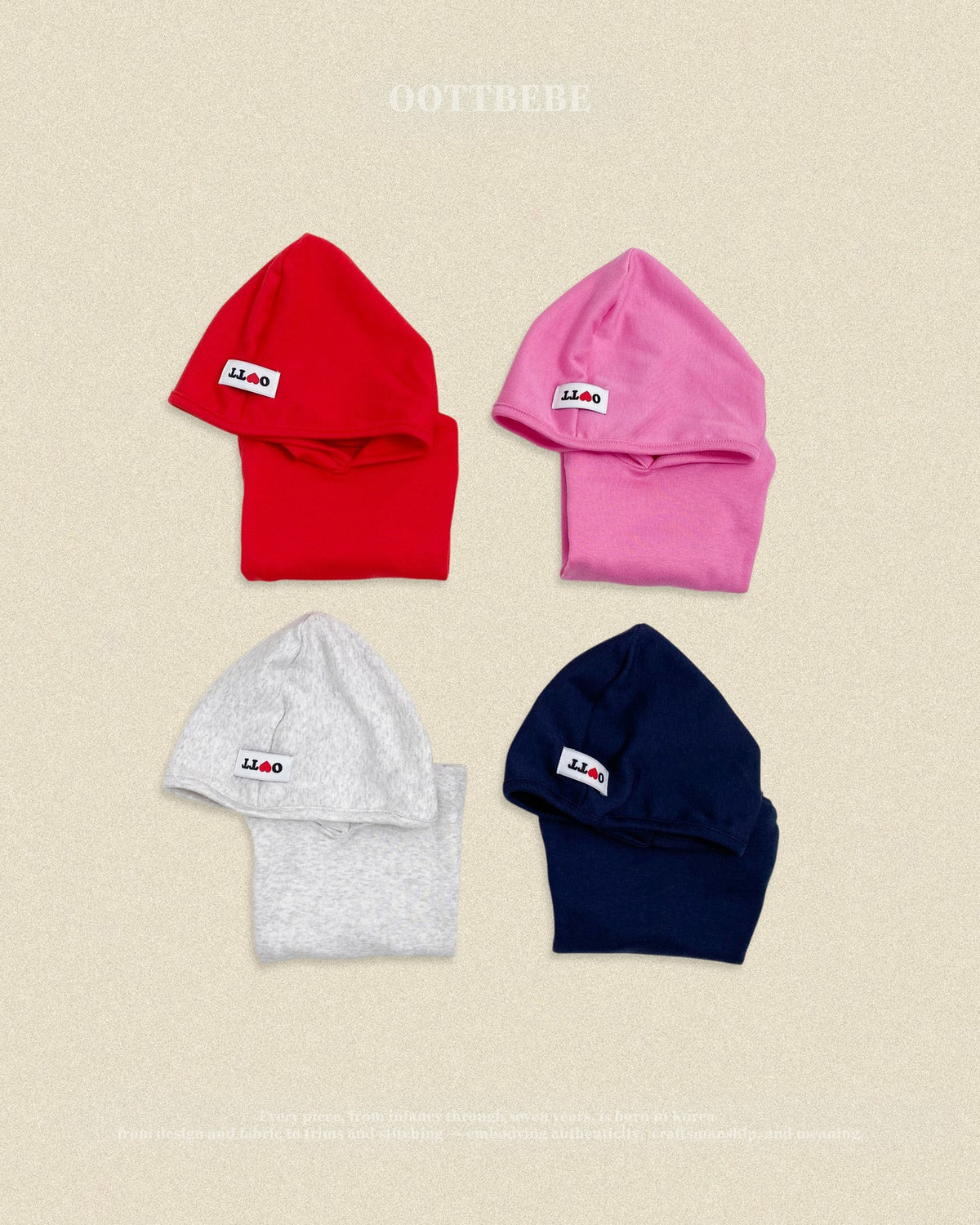 OOTTBEBE Logo Hooded Tee｜ロゴフーデッドTシャツ