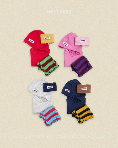 OOTTBEBE Logo Hooded Tee｜ロゴフーデッドTシャツ