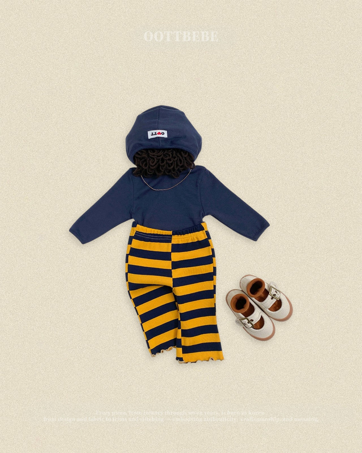 OOTTBEBE Logo Hooded Tee｜ロゴフーデッドTシャツ