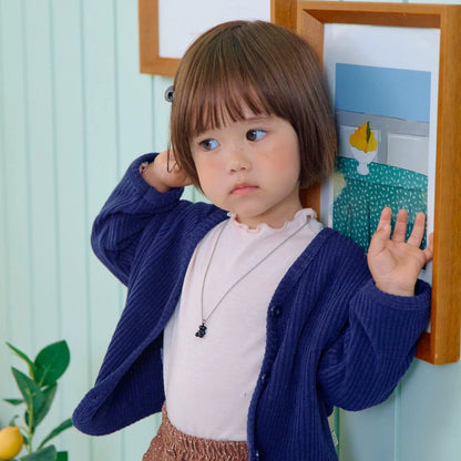OOTTBEBE Rib Button Cardigan｜リブボタンカーディガン