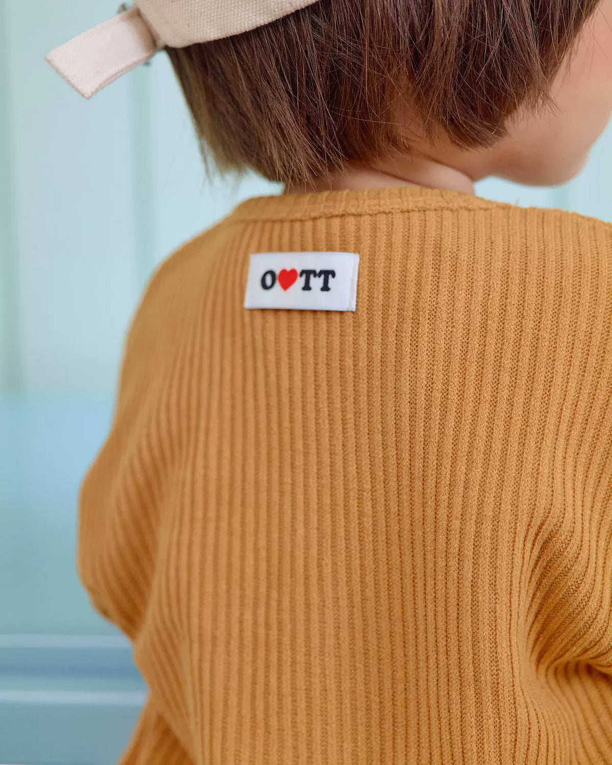 OOTTBEBE Rib Button Cardigan｜リブボタンカーディガン