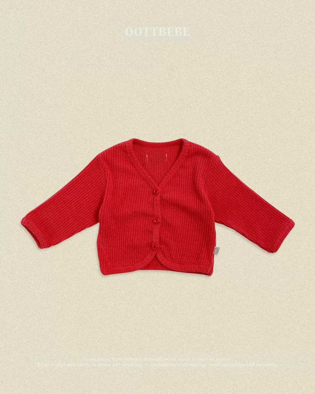 OOTTBEBE Rib Button Cardigan｜リブボタンカーディガン