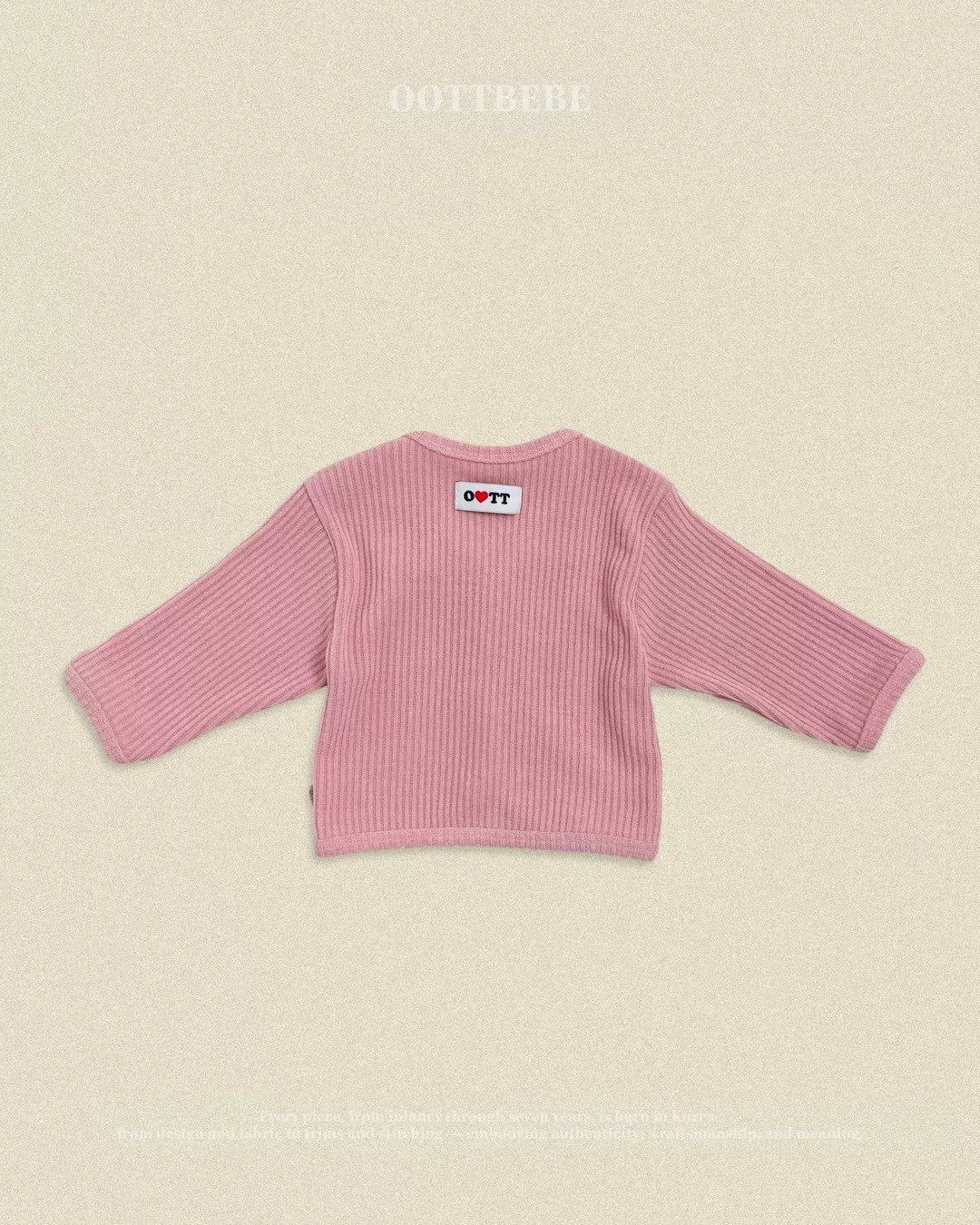 OOTTBEBE Rib Button Cardigan｜リブボタンカーディガン