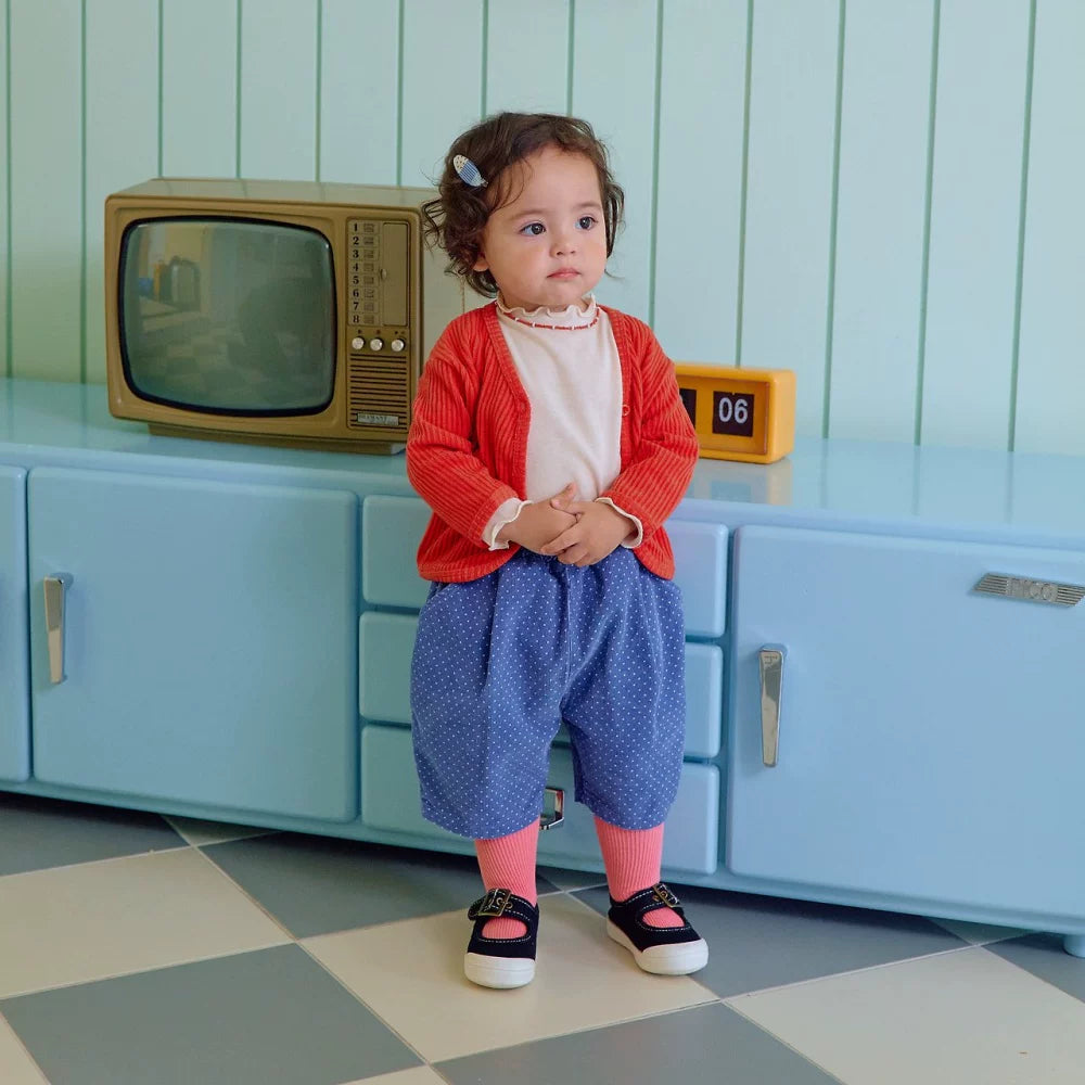 OOTTBEBE Rib Button Cardigan｜リブボタンカーディガン