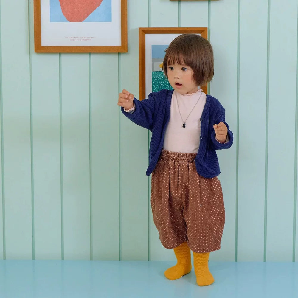 OOTTBEBE Rib Button Cardigan｜リブボタンカーディガン