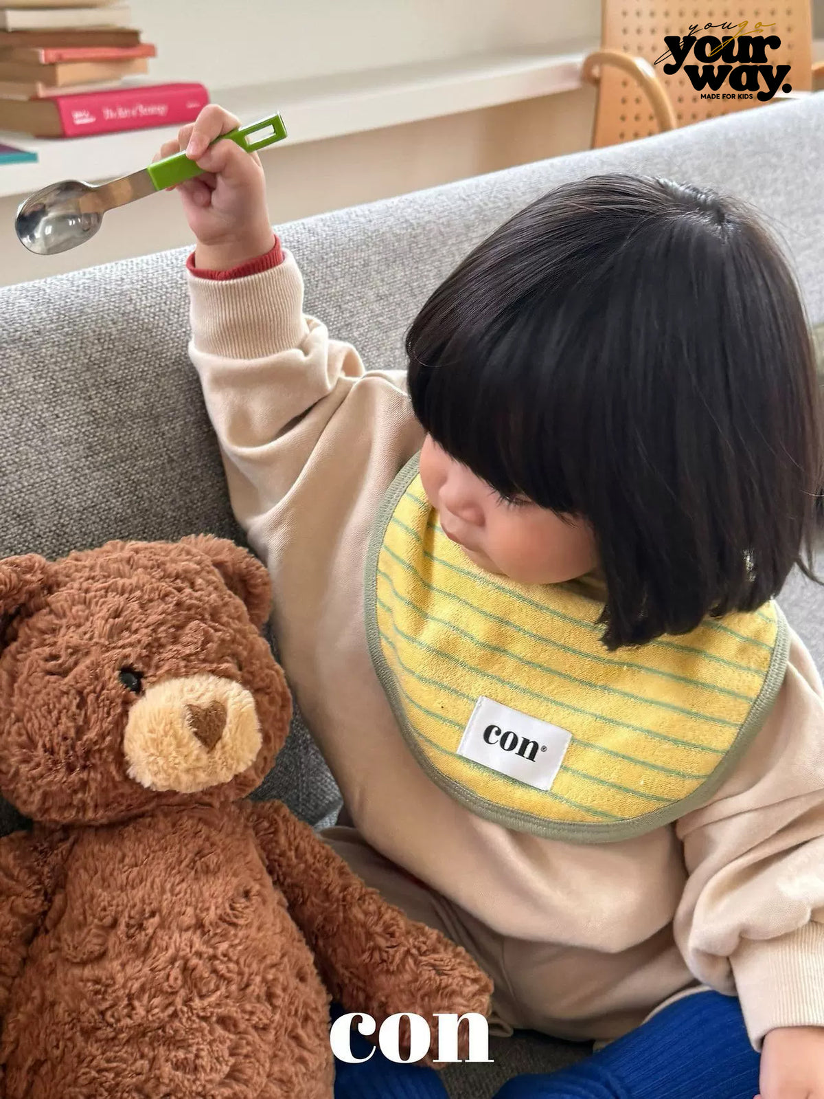 CON Reversible Baby Bib｜リバーシブルベビースタイ