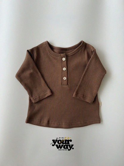 Rib Button Top｜リブボタントップス