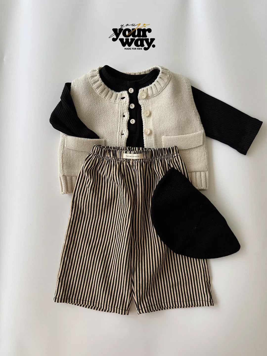 Rib Button Top｜リブボタントップス