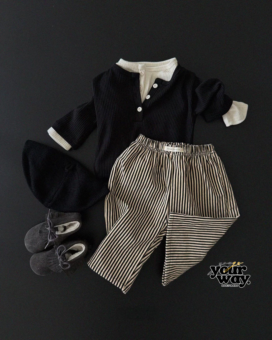 Rib Button Top｜リブボタントップス