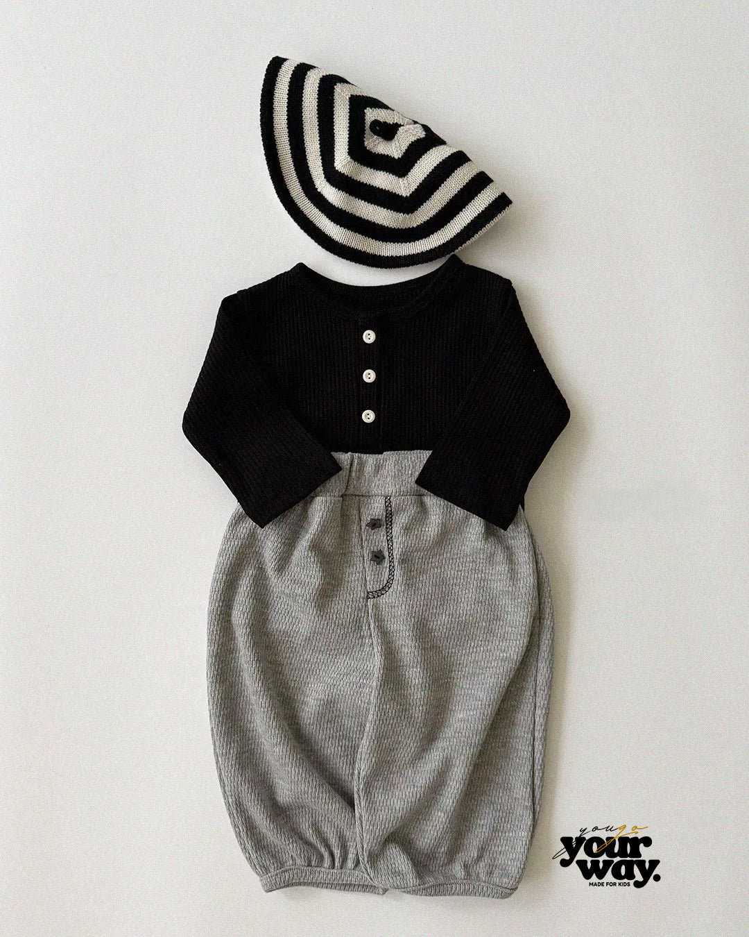 Rib Button Top｜リブボタントップス