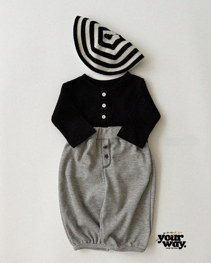 Rib Button Top｜リブボタントップス