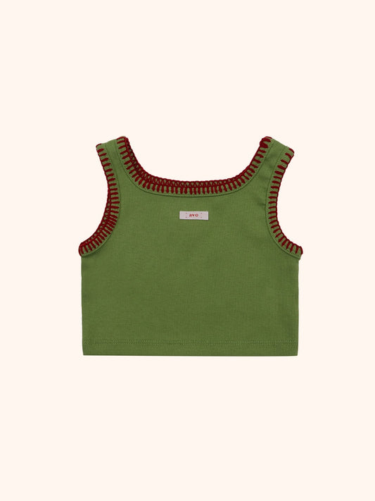 avo Contrast Stitch Top｜avo コントラストステッチトップ