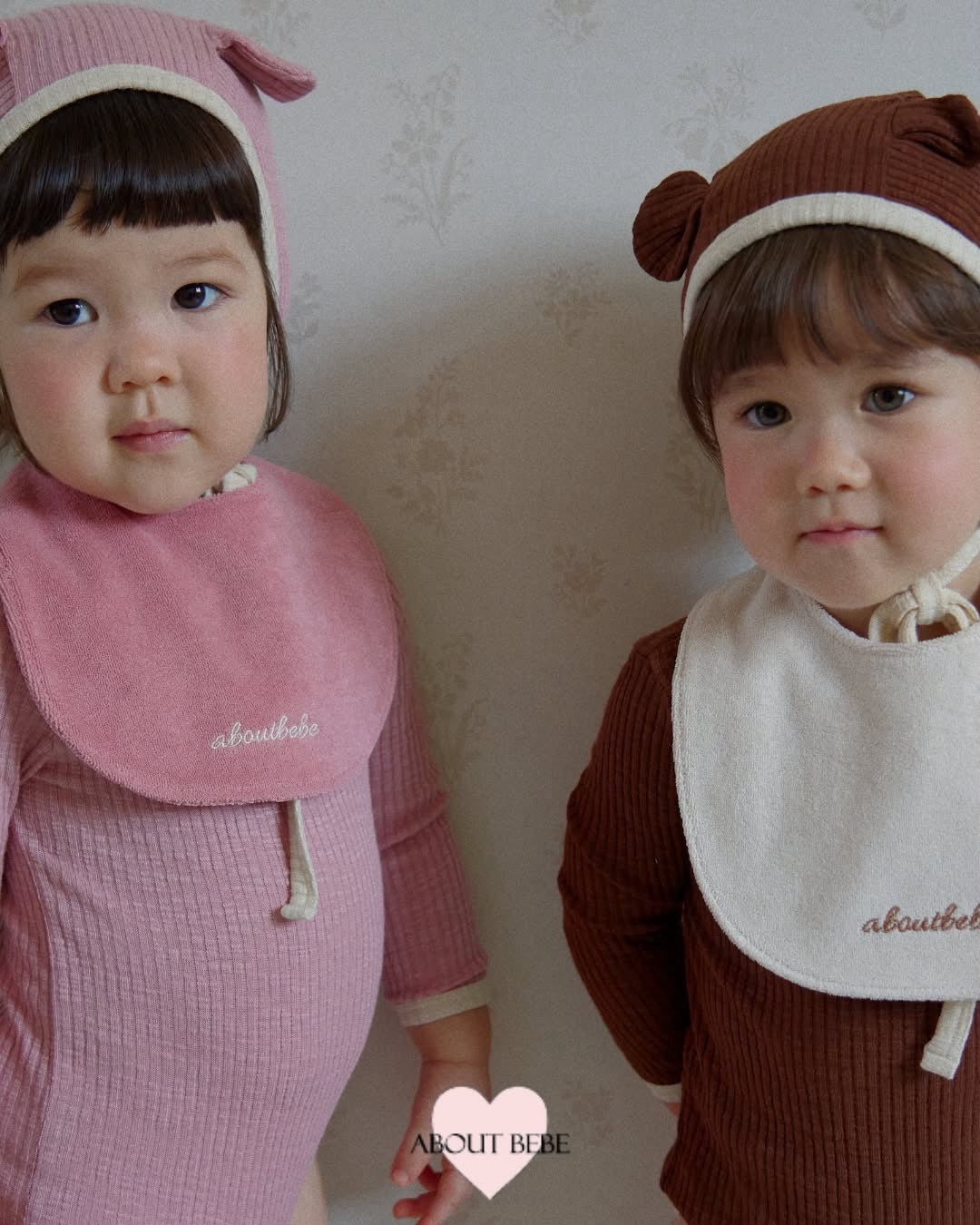 ABOUT BEBE / ラブリーベア ボディスーツ＋ボンネットセット【予約商品】