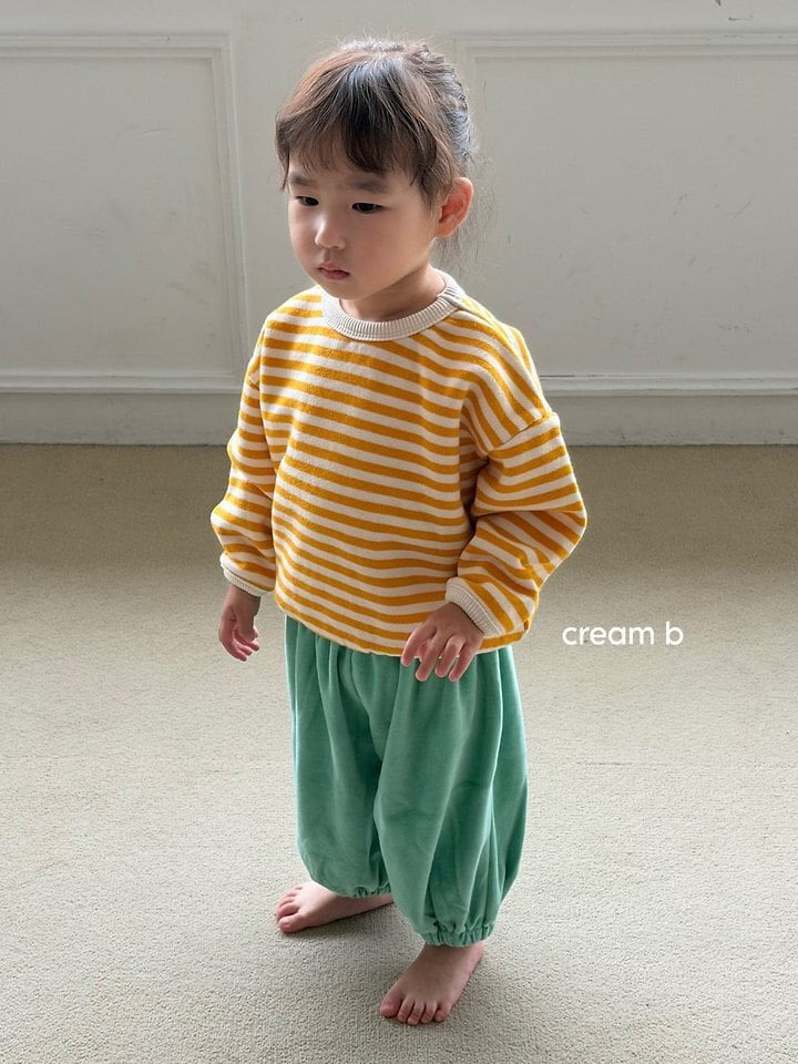 cream bbang / ベロア壺型パンツ