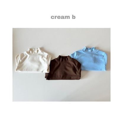 cream bbang / 裏起毛ハイネックTシャツ