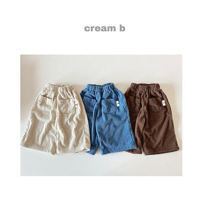cream bbang / コーデュロイポケットワイドパンツ