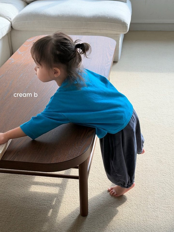 cream bbang / ニューヨーク ピーチ刺繍Tシャツ