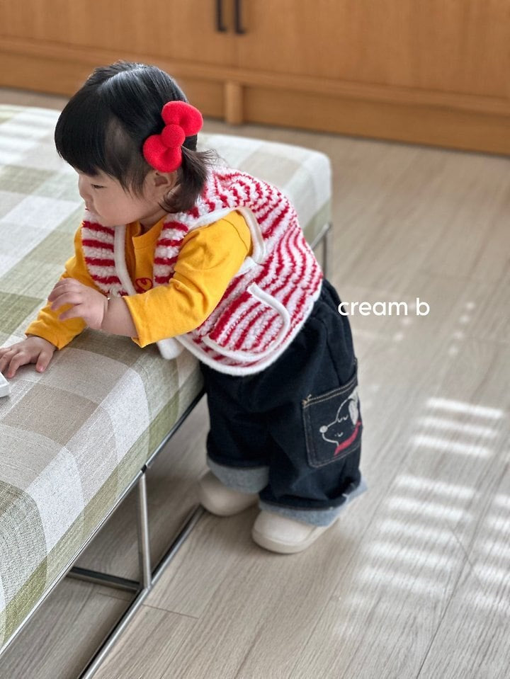 cream bbang / ボーダー ボグリベスト【予約商品】