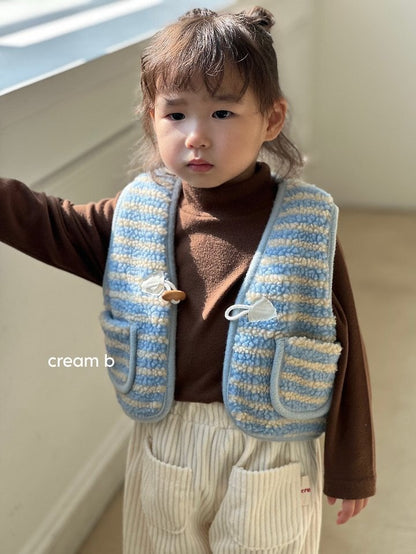 cream bbang / ボーダー ボグリベスト【予約商品】