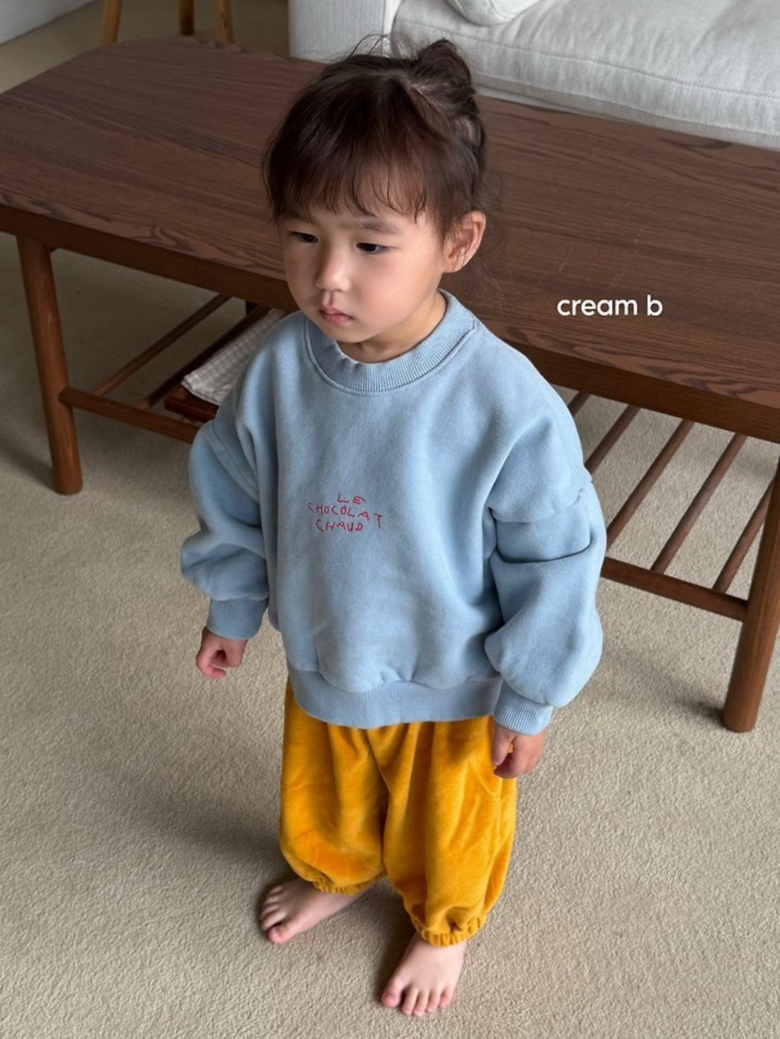 cream bbang / 裏起毛ショコラトレーナー【予約商品】