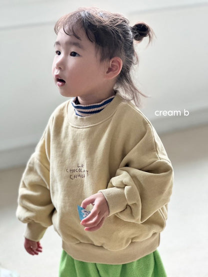 cream bbang / 裏起毛ショコラトレーナー【予約商品】