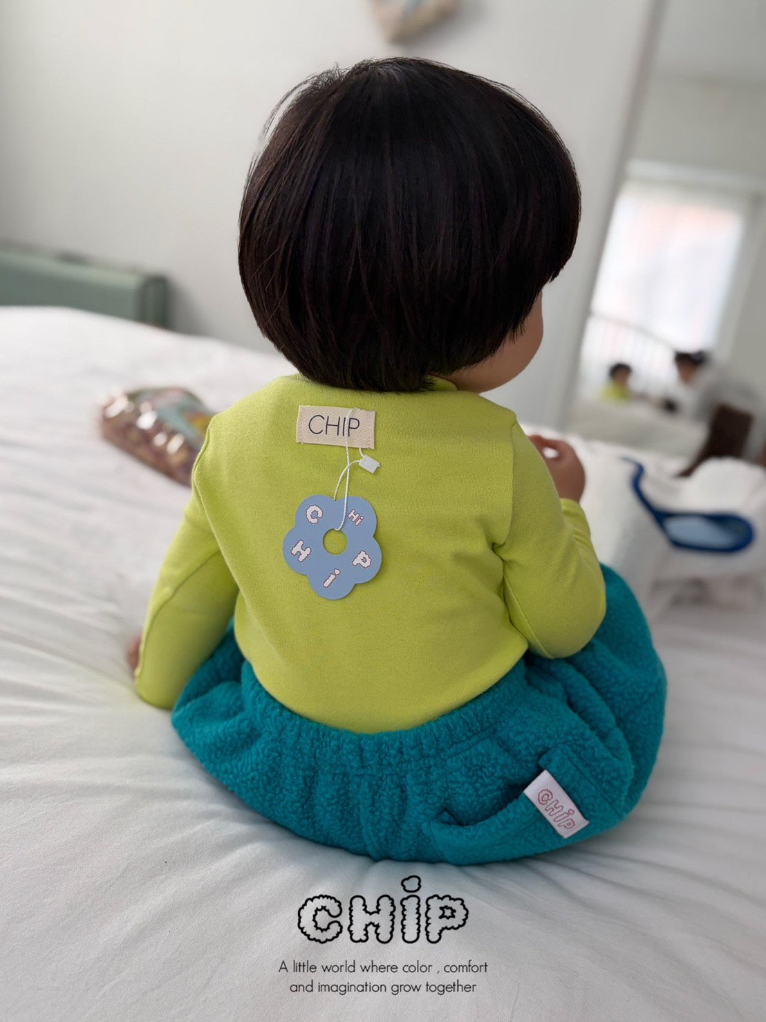 Ch!p｜タートルネック風のハーフネックTシャツ【予約商品】