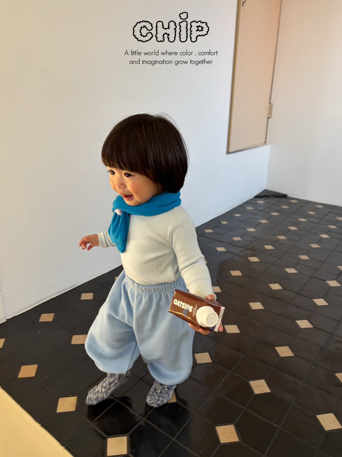 Ch!p｜タートルネック風のハーフネックTシャツ【予約商品】