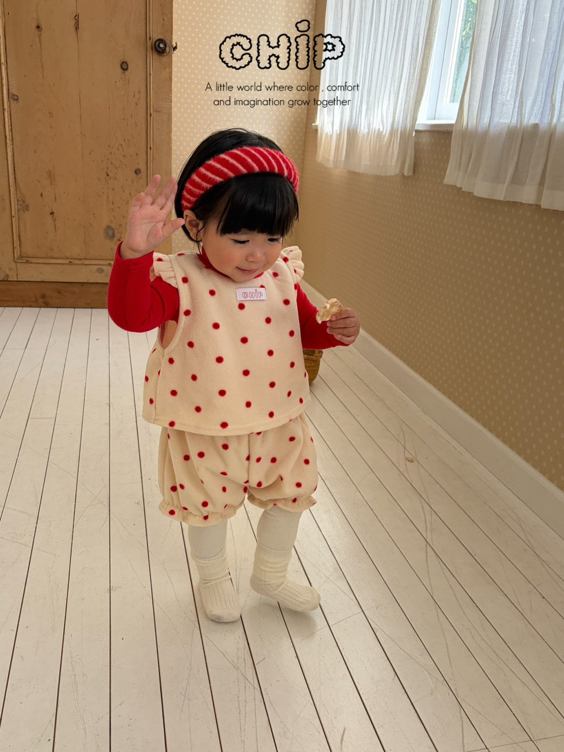 Ch!p｜タートルネック風のハーフネックTシャツ【予約商品】