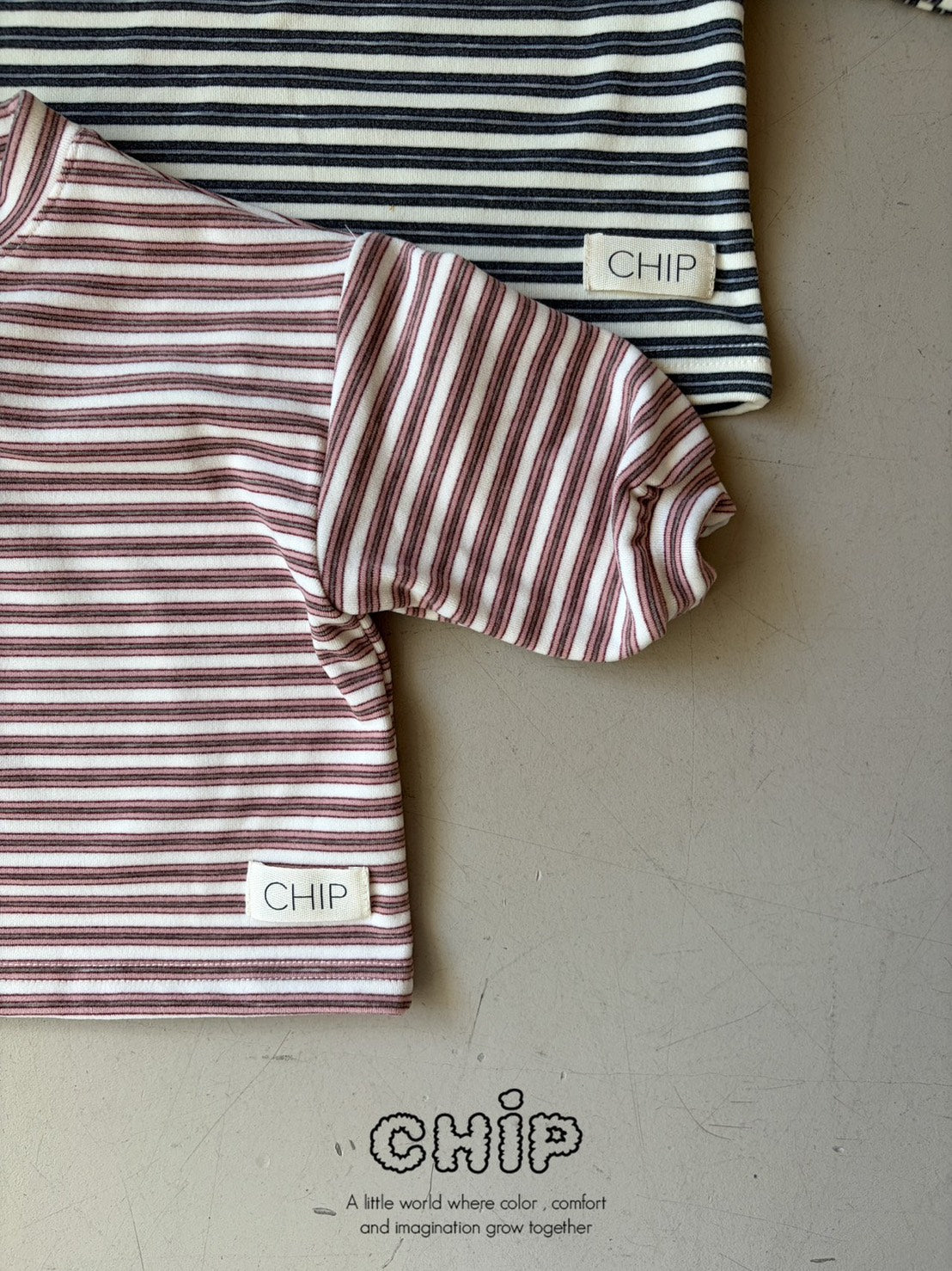 Ch!p｜ふわもちボーダーT【予約商品】