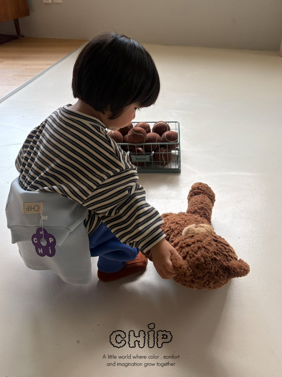 Ch!p｜ふわもちボーダーT【予約商品】
