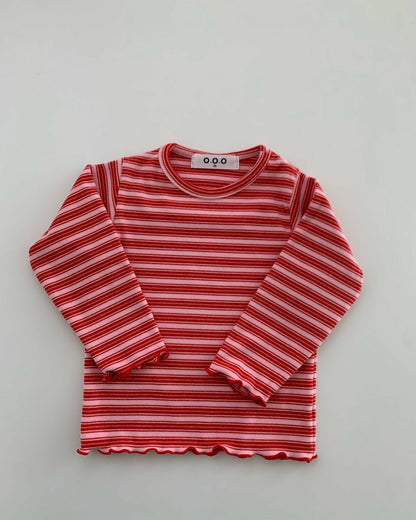 O.O.O｜ストロベリージャムストライプTシャツ【予約商品】